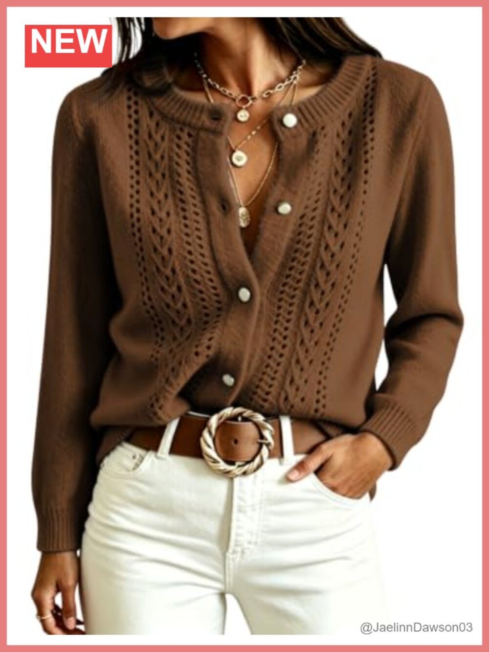 Button Down Knit Cardigan Sweater Women Cropped Open Front